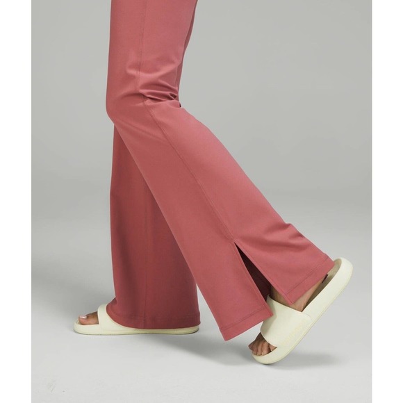 NWT Lululemon [8] Groove SHR Split-Hem Flare Nulu Pant Briar Rose LW5EVCS [$118] - Picture 4 of 16